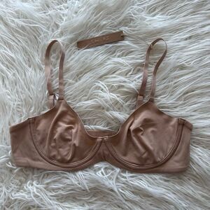 Skims Fits Everybody Unlined Demi Bra Clay Size 36B